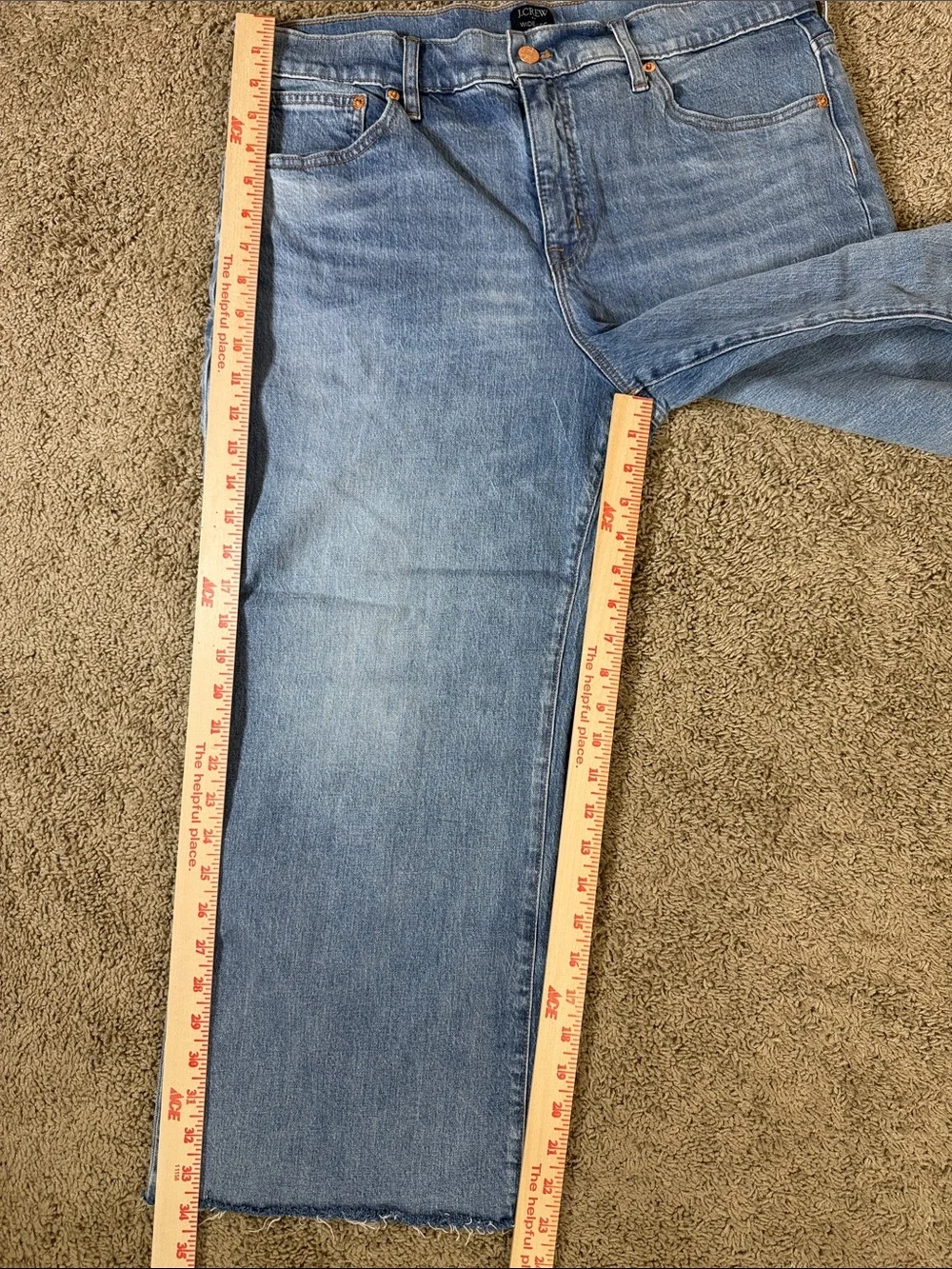J. Crew Light Blue Wide-Leg Crop Jeans SKU1570